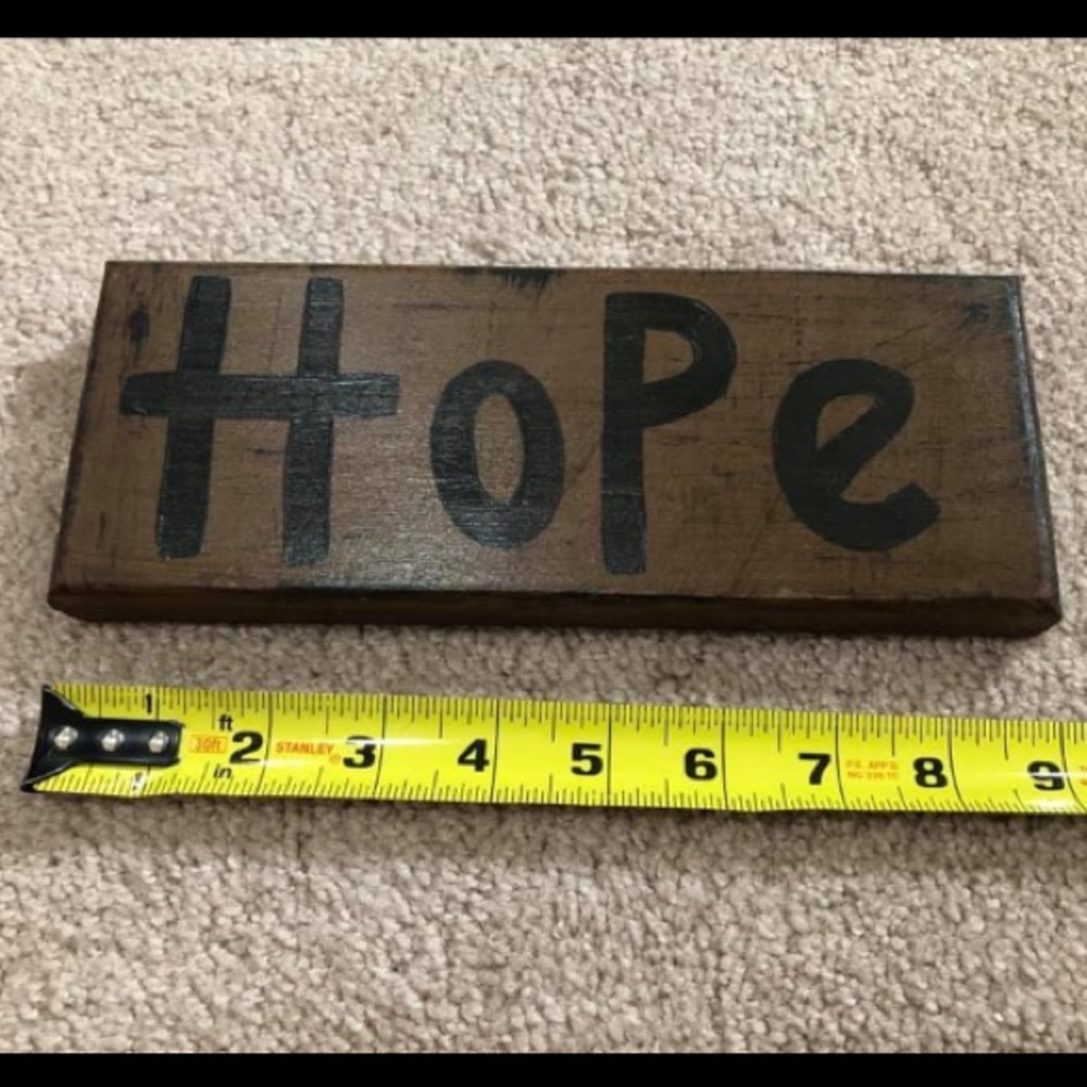 Hope Wood Sign - Hope
